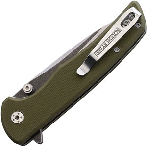 1st Infantry Linerlock Grn G10