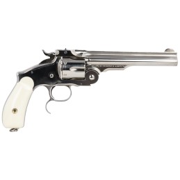 Taylors  Company 550692 Russian  45 Colt LC Caliber with 6.50  Barrel 6rd Capacity Cylinder Overall NickelPlated Finish Steel   