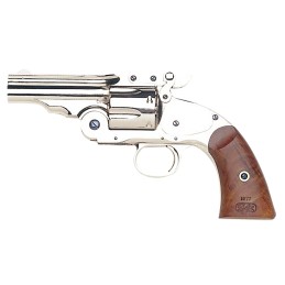 Taylors  Company 550675 Schofield Top Break 4440 Win Caliber with 5 Barrel 6rd Capacity Cylinder Overall NickelPlated Finish Ste