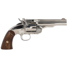 Taylors  Company 550670 Schofield Top Break 45 Colt LC Caliber with 5Barrel 6rd Capacity Cylinder Overall NickelPlated Finish St