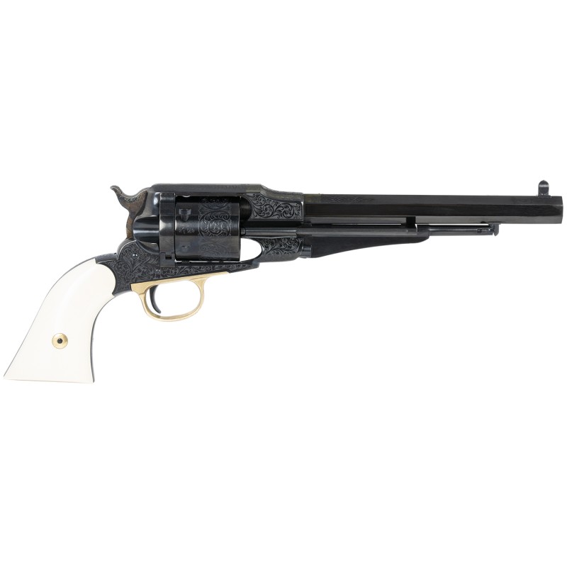 Taylors  Company 550761 Remington Conversion LawDawg 45 Colt LC Caliber with 8 Barrel 6rd Capacity Cylinder Overall Blued Engrav