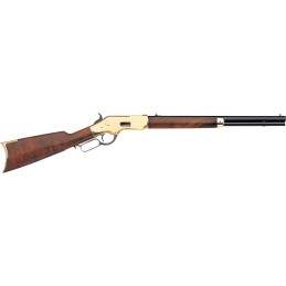 Taylors  Company 550190 1866  45 Colt LC Caliber with 101 Capacity 20 Blued Octagon Barrel Brass Metal Finish  Walnut Stock Righ