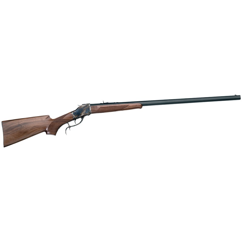 Taylors  Company 210155 High Wall Sporting 4570 Gov Caliber with 1rd Capacity 32 Barrel Color Case Hardened Metal Finish  Walnut