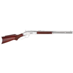 Taylors  Company 550247 1873  357 Mag Caliber with 101 Capacity 20 Barrel Silver Metal Finish  Walnut Fixed Pistol Grip Stock Ri