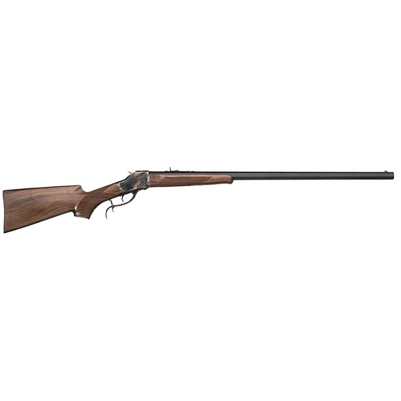 Taylors  Company 210156 1885 High Wall 3855 Win 1rd 30 Blued Barrel Color Case Hardened Steel Receiver Walnut Fixed Pistol Grip 