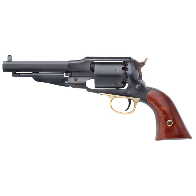 Taylors  Company 550833 1858 Remington Break Open 44 Cal Striker Fire 5.50 6 Shot Blued Walnut Grip