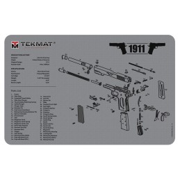 TekMat TEKR171911GY 1911 Cleaning Mat 1911 Parts Diagram 11 x 17