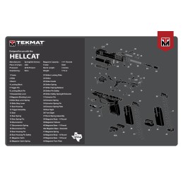 TekMat TEKR17HELLCAT Springfield Armory Hellcat Cleaning Mat Springfield Hellcat Parts Diagram 11 x 17