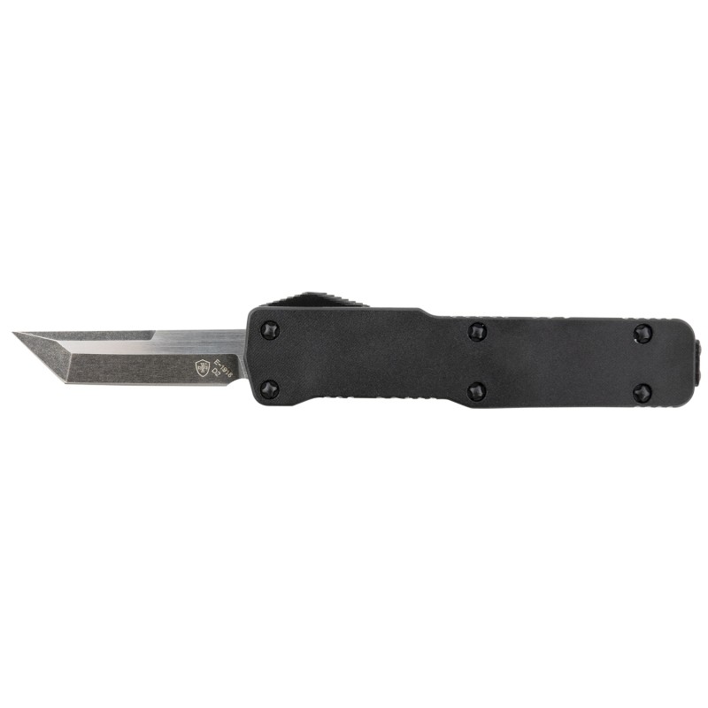 Templar Knife CABR221 Premium Lightweight Micro 1.85 OTF Tanto Plain Black Oxide Stonewashed Powdered D2 Steel Blade3.50 Black R