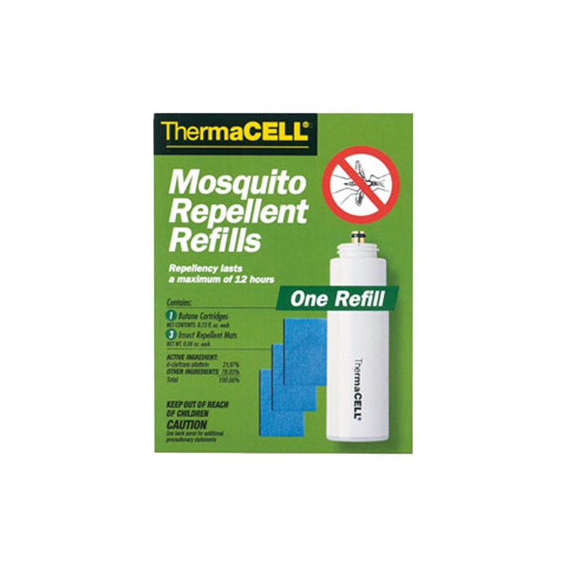 Thermacell R1 Repellent Refill  Effective 15 ft Odorless Scent Repels Mosquito Effective Up to 12 hrs 1 Cartridge3 Mats