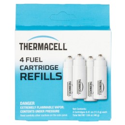 Thermacell C4 Repellent Refill  White Effective 15 ft Odorless Scent Fuel Cartridge Repels Mosquito Effective Up to 48 hrs 4 Per