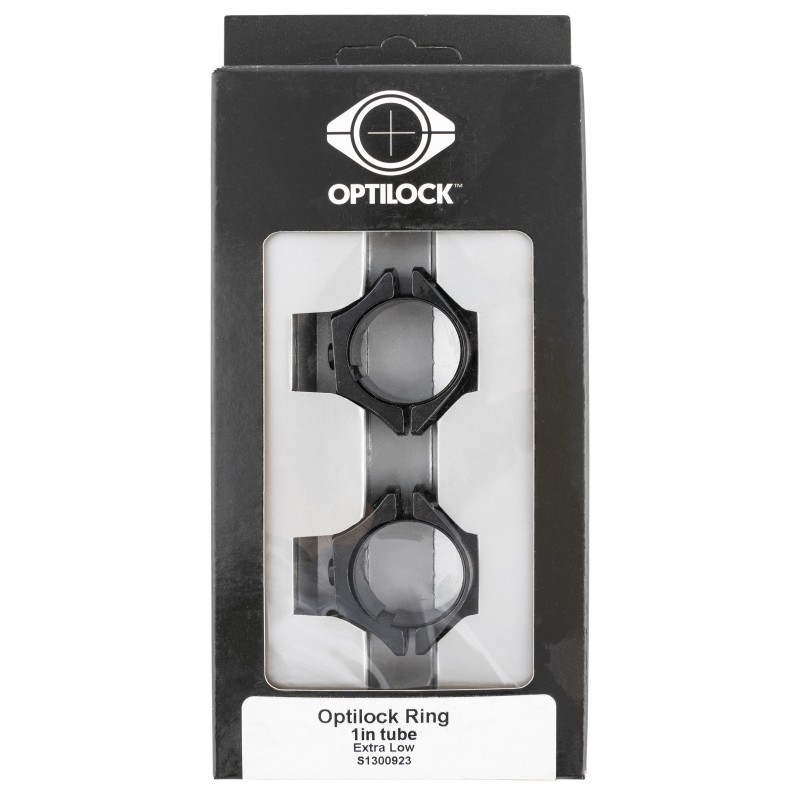 Tikka S1300923 OptiLock Rings  Black 1 Extra Low