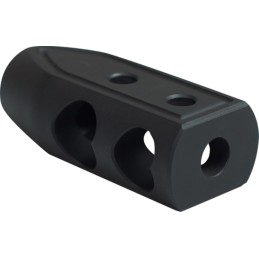 Timber Creek Outdoors 9MMHBBLC Heart Breaker Muzzle Brake Black Cerakote with 1228 tpi Threads for 9mm ARPlatform