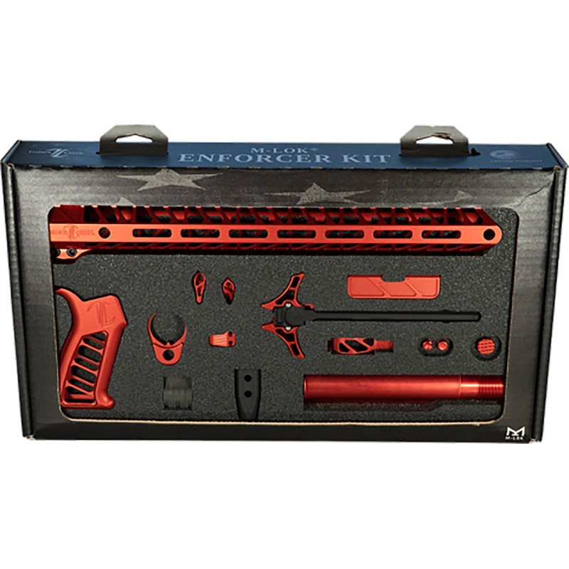 Timber Creek Outdoors TCOEKR Enforcer Complete Build Kit Red Anodized for AR15