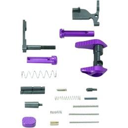 Timber Creek Outdoors ARLPKPPA Lower Parts Kit  Purple Anodized Aluminum for AR15