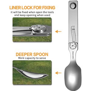 2 in 1 Camping Utensil Set