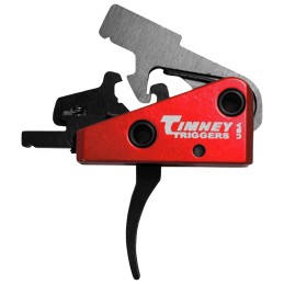 Timney Triggers 662S Targa Short Trigger  TwoStage Curved Trigger with 2 lbs Draw Weight  BlackRed Finish for ARPlatform