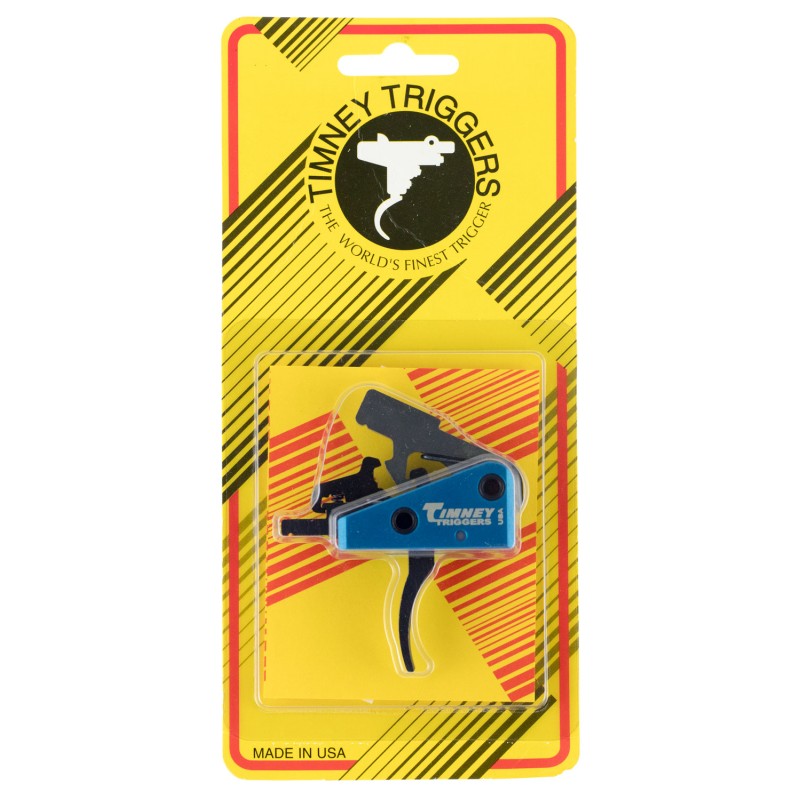 Timney Triggers 663S Targa Long Trigger  TwoStage Curved Trigger with 2 lbs Draw Weight  BlackBlue Finish for ARPlatform