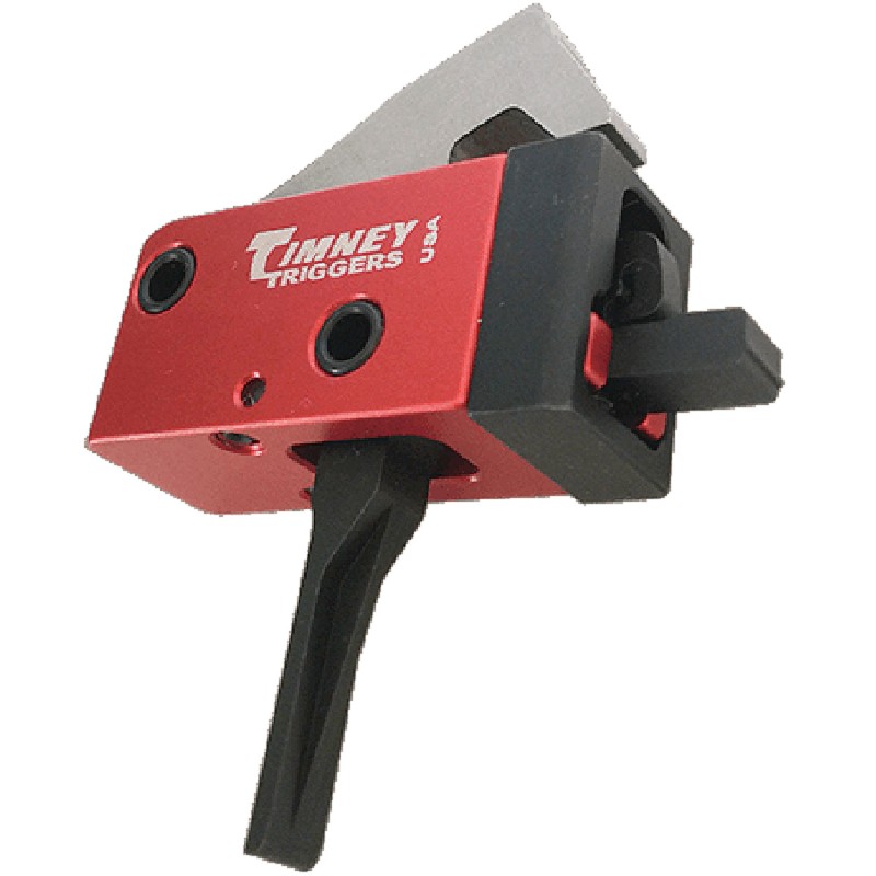 Timney Triggers 682ST PCC Trigger  TwoStage Straight Trigger with 2 lbs Draw Weight  BlackRed Finish for ARPlatform