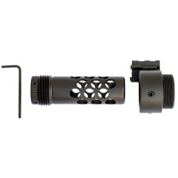 TNW Firearms ASRXADPTXXXXBKXX AR15 Shroud Adapter For ASR Aluminum wBlack Finish Includes Additional Barrel Nut