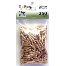 Top Brass JB01200PD250 PullDown  223 Rem 62 gr Full Metal Jacket Boat Tail 250 Per Bag