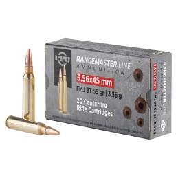 PPU PPRM5561M Rangemaster  5.56x45mm NATO 55 gr Full Metal Jacket Boat Tail 1000rds Sold by Case Includes Metal Can