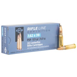 TRZ PP739P Metric Rifle Rifle Line 7.62x39mm 123 gr Pointed Soft Point 20 Per Box 50 Case