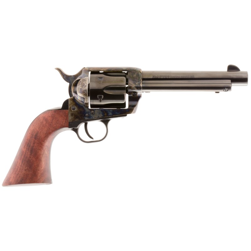 Traditions SAT73048 1873 Froniter 357 Mag 6rd 5.50 Blued Cylinder  Barrel Color Case Hardened Steel Frame Walnut Grip