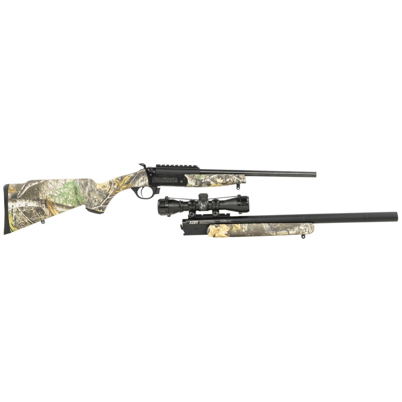 Traditions CRX62200621 Crackshot XBR Package 22 Cal27 Long Cal 16.5020 Blued Barrel Realtree Edge Stock Includes Two Barrels 4x3