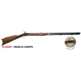 Traditions R26128101 Crockett Muzzleloader 32 Cal Percussion 32 Blued Hardwood