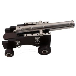 Traditions KCN8041 Old Ironsides Mini Cannon 50 Cal 9 Silver Barrel Breech Action