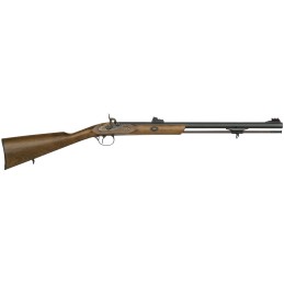 Traditions R3300801 Deerhunter  50 Cal Percussion 24 Blued Barrel Hardwood Stock