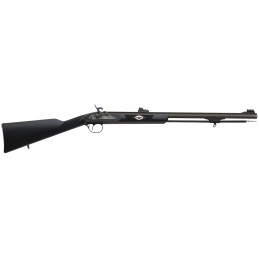 Traditions R3300850 Deerhunter  50 Cal Percussion 24 Blued Octagon Barrel Black Synthetic Stock