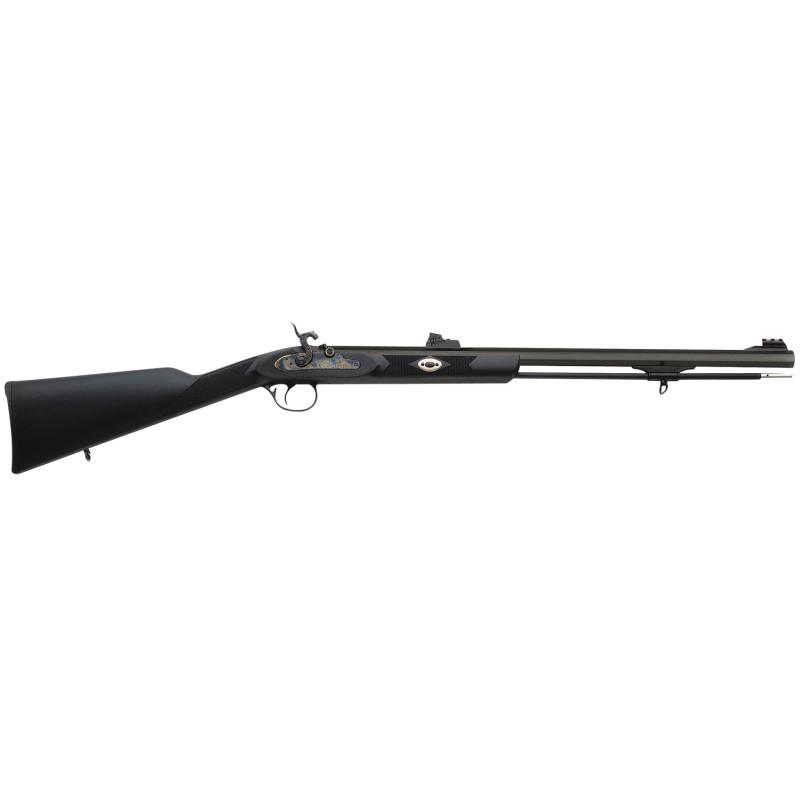 Traditions R3300850 Deerhunter  50 Cal Percussion 24 Blued Octagon Barrel Black Synthetic Stock