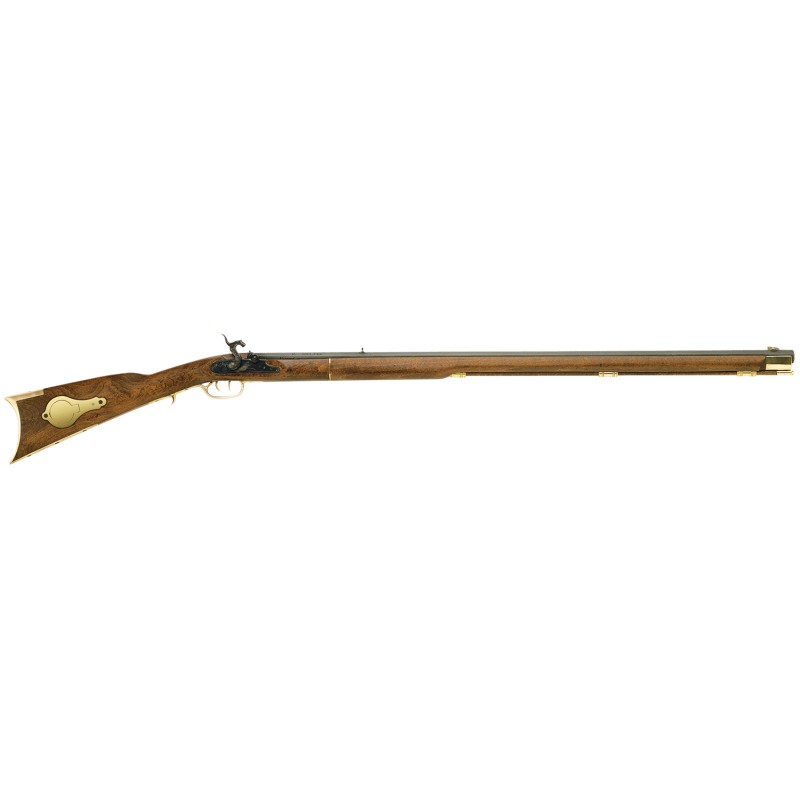 Traditions R2040 Deluxe Kentucky Rifle  50 Cal Percussion 33.50 Blued Barrel Hardwood Stock Double Set Trigger