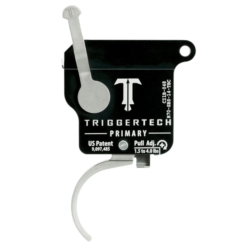 TriggerTech R70SBS14TBC Primary  SingleStage Traditional Curved Trigger with 1.504 lbs Draw Weight for Remington 700 Right