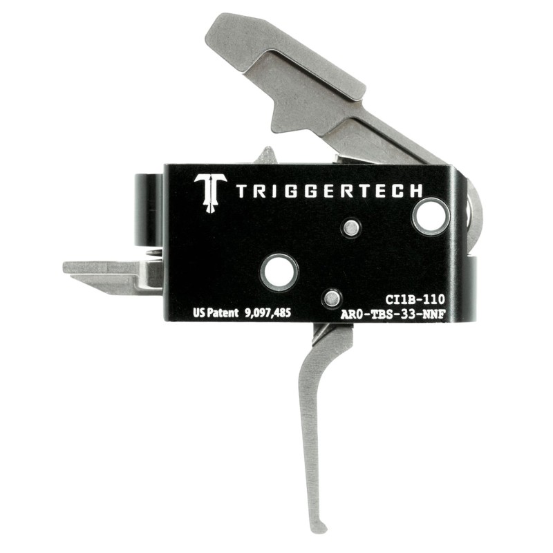 TriggerTech AR0TBS33NNF Competitive Primary TwoStage Flat Trigger with 3.50 lbs Draw Weight for AR15 Right