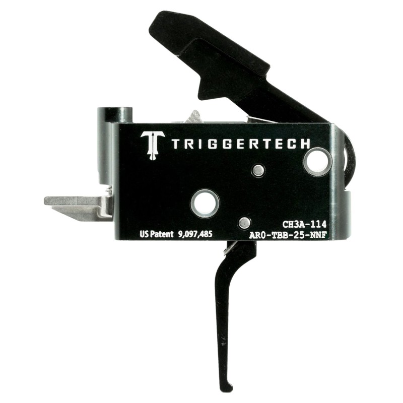 TriggerTech AROTBB25NNF Adaptable Primary TwoStage Flat Trigger with 2.505 lbs Draw Weight for AR15 Right