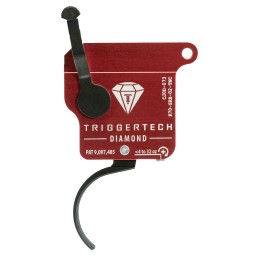 TriggerTech R70SRB02TNC Diamond Without Bolt Release SingleStage Traditional Curved Trigger with 0.302 lbs Draw Weight for Remin