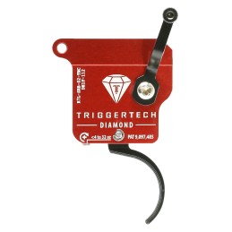 TriggerTech R7LSRB02TNC Diamond Without Bolt Release Curved Trigger SingleStage Fits Remington 700 Left Hand