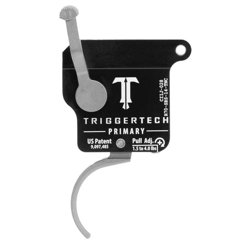 TriggerTech R70SBS14TNC Primary Without Bolt Release SingleStage Traditional Curved Trigger with 1.504 lbs Draw Weight for Remin