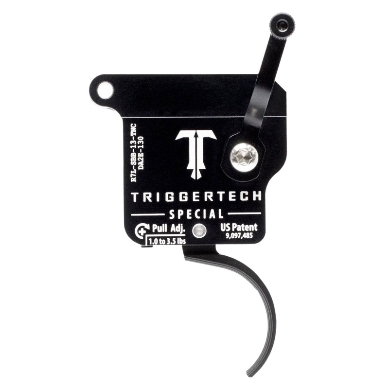 TriggerTech R70SBB13TNC Special Without Bolt Release SingleStage Traditional Curved Trigger with 13.50 lbs Draw Weight for Remin