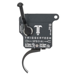 TriggerTech R70TCB13TBP Special  TwoStage Pro Curved Trigger with 13.50 lbs Draw Weight  Matte Gray wBlack Parts Finish for Remi