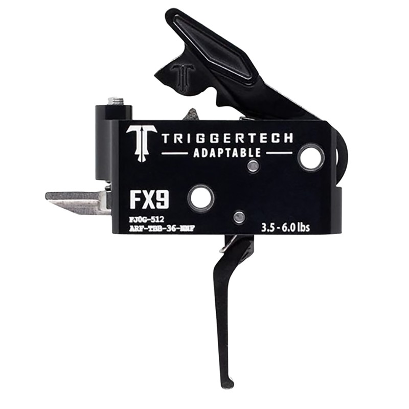 TriggerTech ARFTBB36NNF Adaptable  TwoStage Flat Trigger with 3.506 lbs Draw Weight  Black PVD Finish for FN FX9