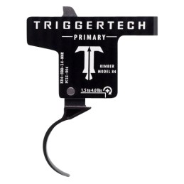 TriggerTech K84SBB14NNK Primary  SingleStage Curved Trigger with 1.504 lbs Draw Weight  Black PVD Finish for Kimber M84