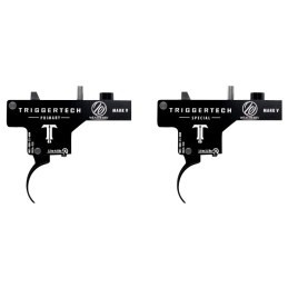 TriggerTech WM5SBB13NBF Special  SingleStage Flat Trigger with 13.50 lbs Draw Weight  Black PVD Finish for Weatherby Mark V