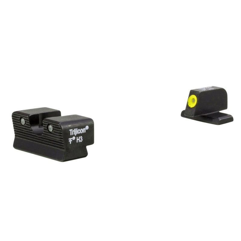 Trijicon 600865 HD XR Night Sights for SIg Sauer 8 Front8 Rear  Black  Green Tritium Yellow Outline Front Sight Green Tritium Bl