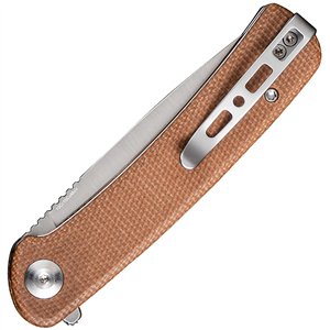 Neches Linerlock Brn Micarta