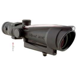 Trijicon 100136 ACOG  Black Hardcoat Anodized 3.5x35mm Illuminated Red Donut .2235.56 BDC Reticle