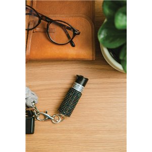 Jewel Design Pepper Spray Blk